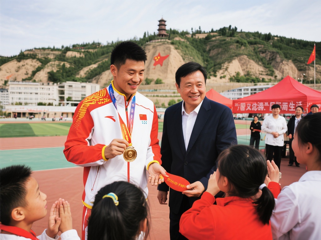 冠军们在延安的举动，不只是一次文化交流，